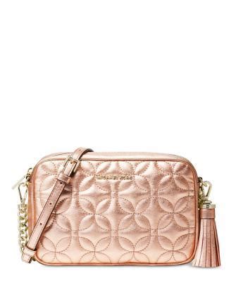 michael michael kors quilted floral camera bag|Michael Kors bradshaw bag.